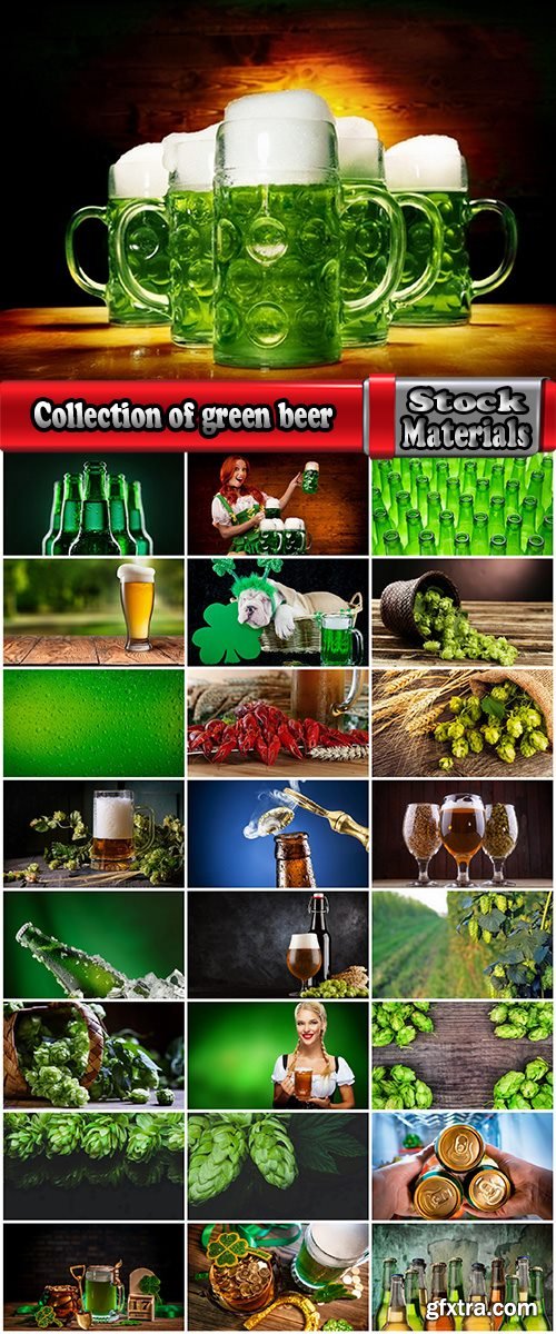 Collection of green beer hops appetizer holiday St. Patrick\'s Day 25 HQ Jpeg