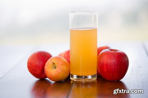 Collection of apple juice various fruits fresh vitamin iron 25 HQ Jpeg