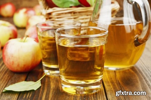 Collection of apple juice various fruits fresh vitamin iron 25 HQ Jpeg