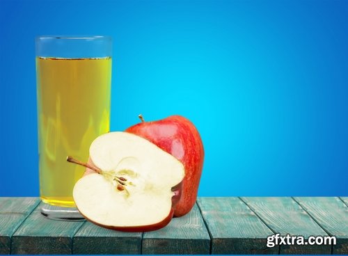 Collection of apple juice various fruits fresh vitamin iron 25 HQ Jpeg