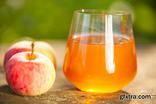 Collection of apple juice various fruits fresh vitamin iron 25 HQ Jpeg