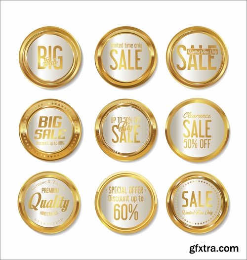 Collection of sticker label card image for trade advertising on the bottle 26 EPS