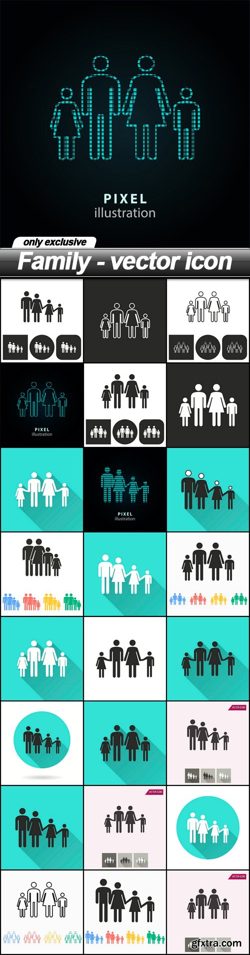 Family - vector icon - 24 EPS