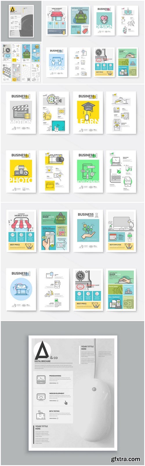 Creative Business Brochure Template - 8 Vector