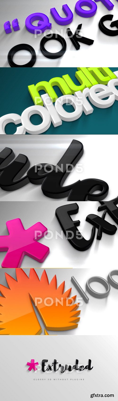 Pond5 Extruded 3D Logo Creator 72076098