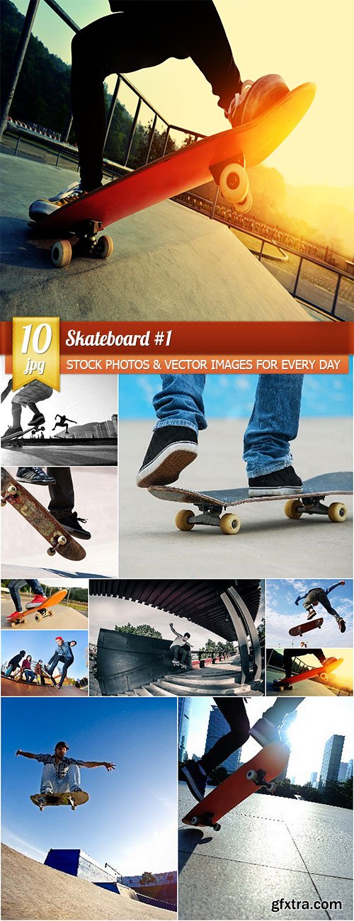 Skateboard 1, 10 x UHQ JPEG