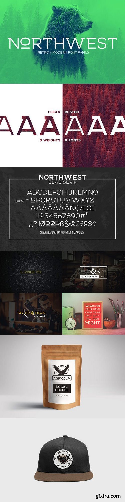 CM - NORTHWEST - RETRO/MODERN FONT-FAMILY 1171916