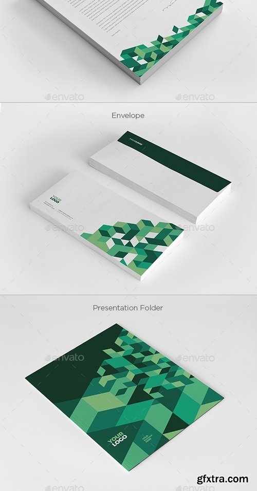 GraphicRiver - Cool Green Business Stationery 19435676