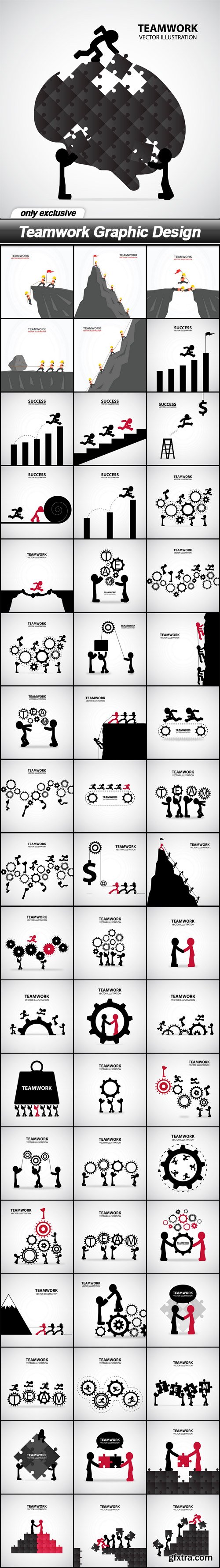 Teamwork Graphic Design - 55 EPS