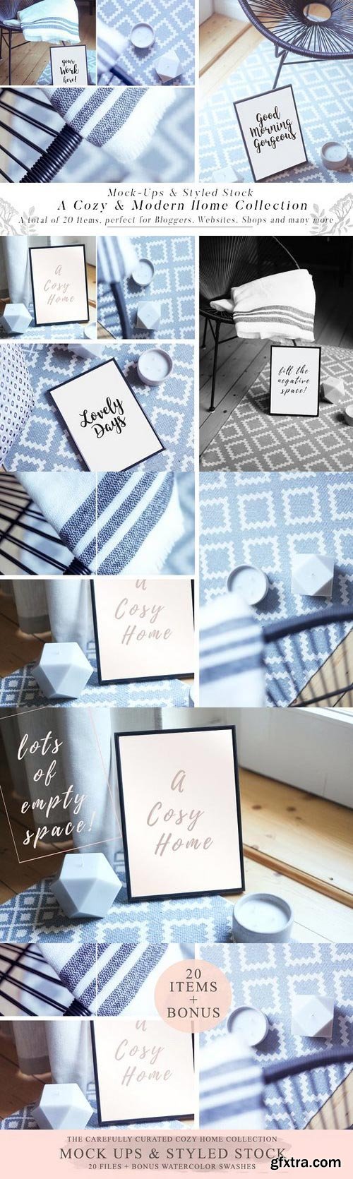 CM - 20 Cozy Home Mock Ups & Styled Stock 1155552