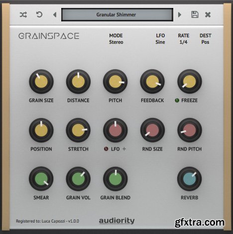 Audiority GrainSpace v1.0.4 WIN OSX Incl Patched and Keygen-R2R