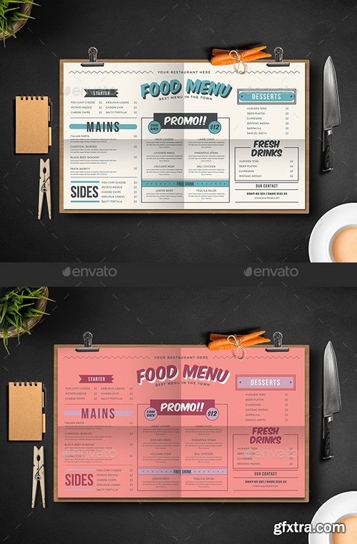 GraphicRiver - Fresh Food Menu 19396688