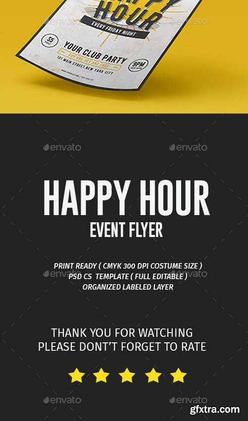 GraphicRiver - Happy Hour Flyer 17278604