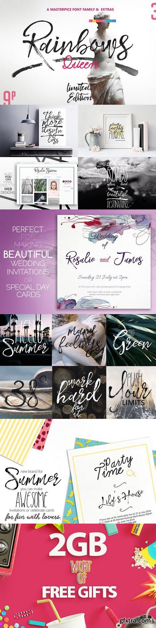 CM - Rainbows Queen Typefaces & Extras 758743