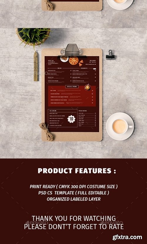 GraphicRiver - Modern Food Menu 17744528