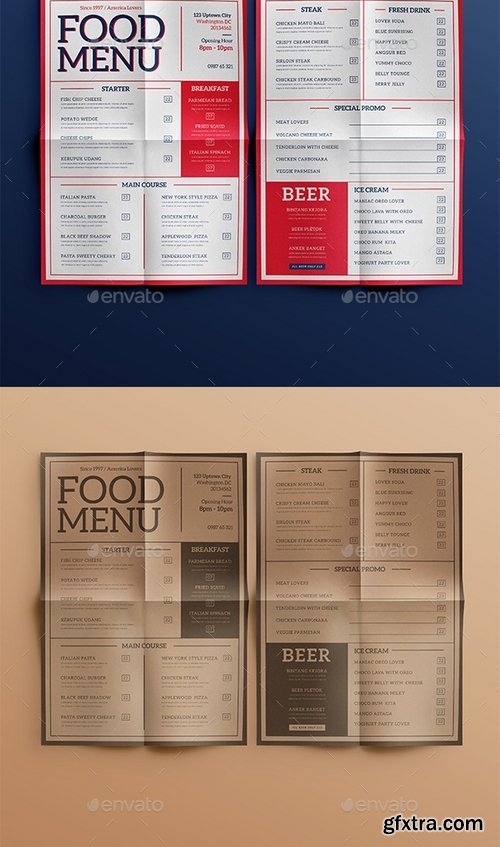 GraphicRiver - Modern Food Menu 18313904