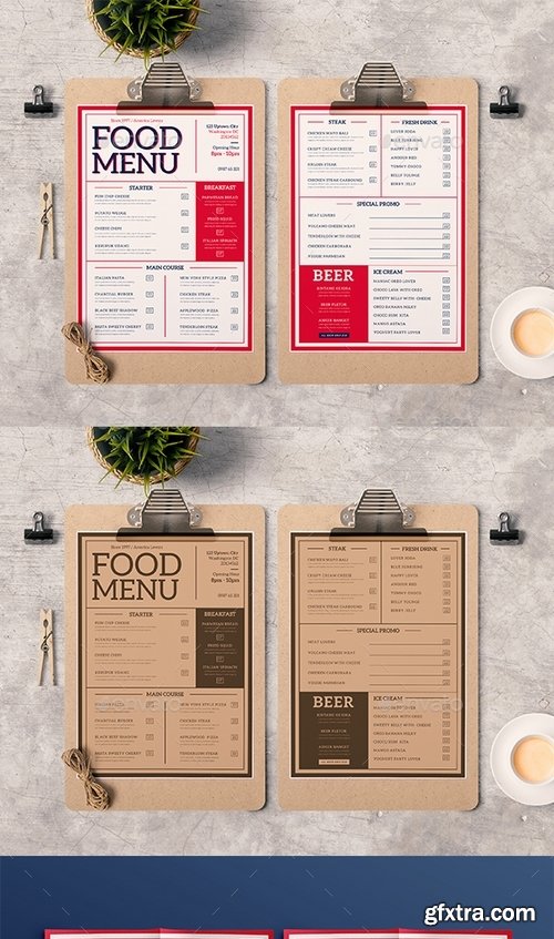 GraphicRiver - Modern Food Menu 18313904