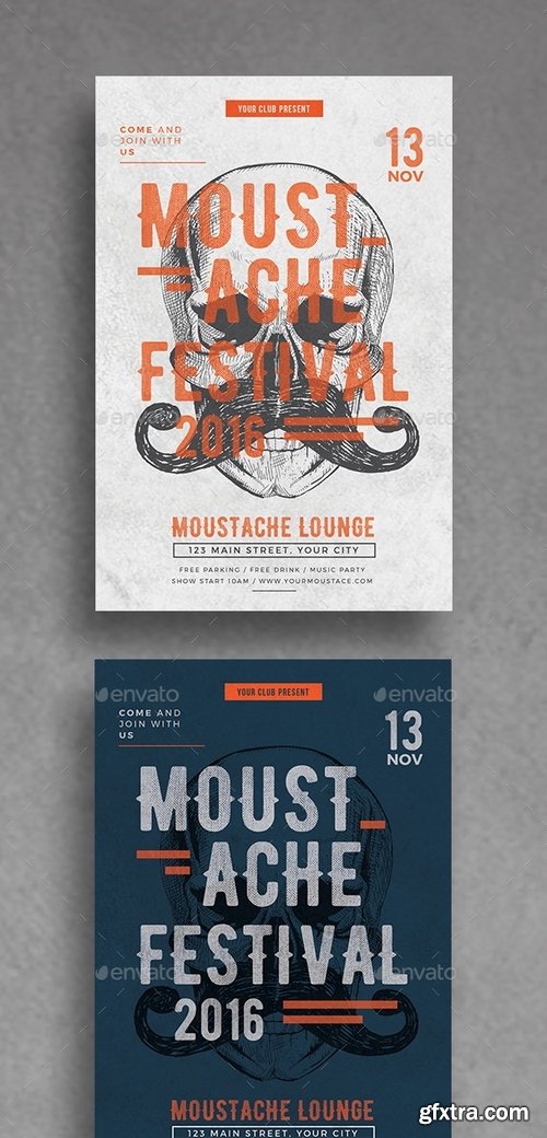 GraphicRiver - Moustache Fest Flyer 18650671