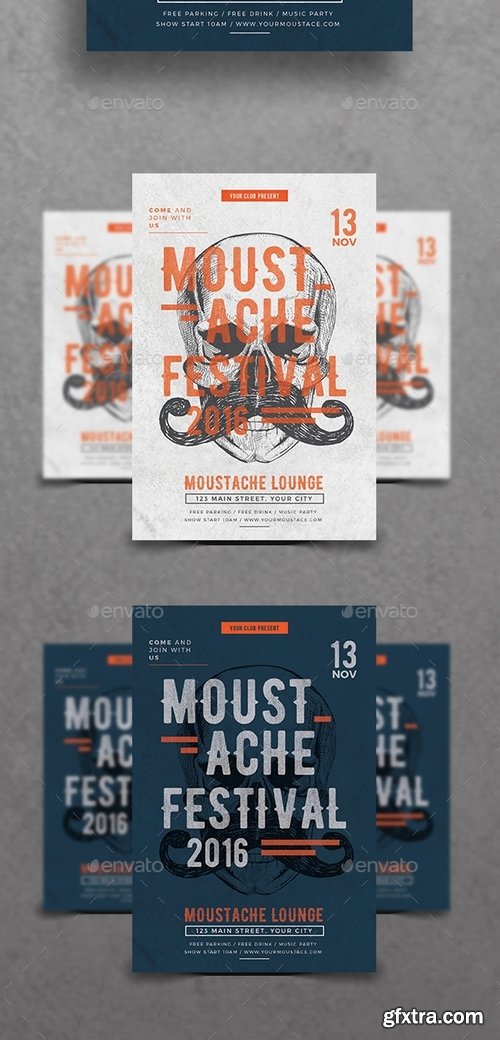 GraphicRiver - Moustache Fest Flyer 18650671