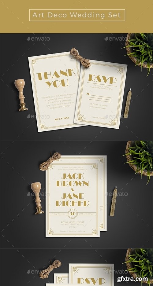 GraphicRiver - Classic Wedding Invitation Set 19136923