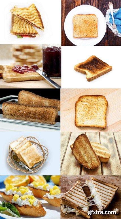 Toast Bread - 10 x JPEGs