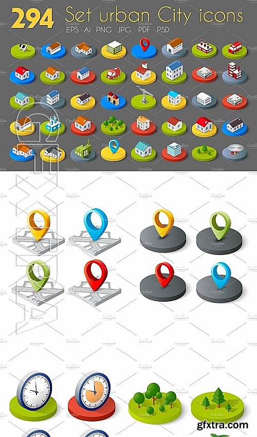 CM - City Bundle Web icons 1205433