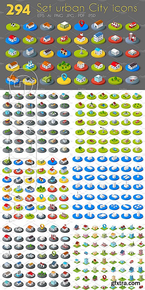 CM - City Bundle Web icons 1205433