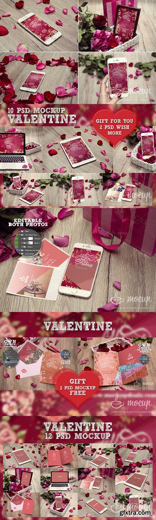 CM - 10 PSD Valentine Mockup + GIFT 2 PSD 179602