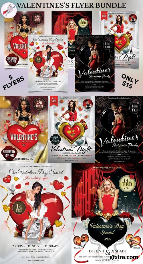 CM - Valentine\'s Flyer Bundle 513673