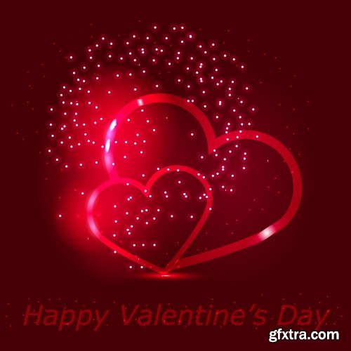 Stock Vectors - Happy Valentine\'s Day 5, 25xEPS