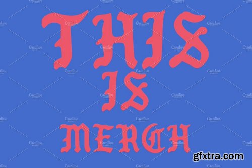 CreativeMarket Merch Font 1170171