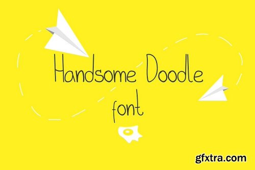 CreativeMarket Handsome Doodle Font 577278