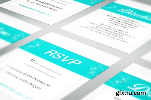 CreativeMarket Wedding Set - Invitation & Branding 688601