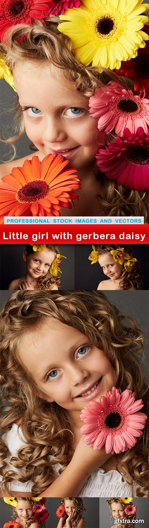 Little girl with gerbera daisy - 7 UHQ JPEG