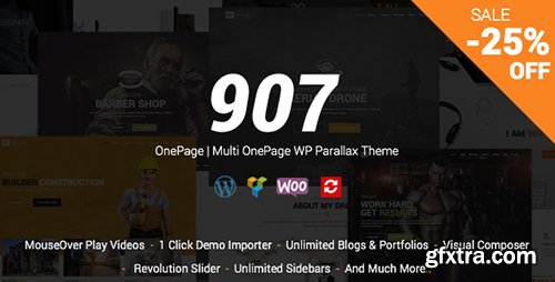 ThemeForest - 907 v4.0.19 - Responsive Multi-Purpose WordPress Theme - 4087140