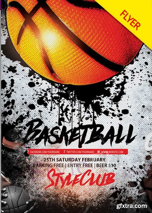 Basketball V17 PSD Flyer Template