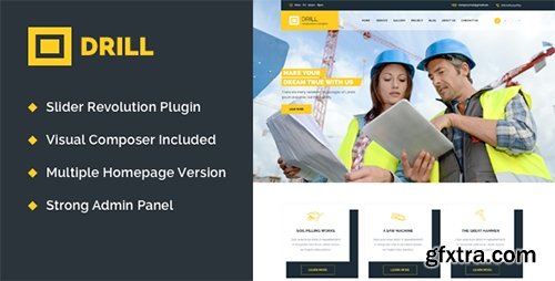 ThemeForest - Drill v1.1 - Construction & Building WordPress Theme - 16823835