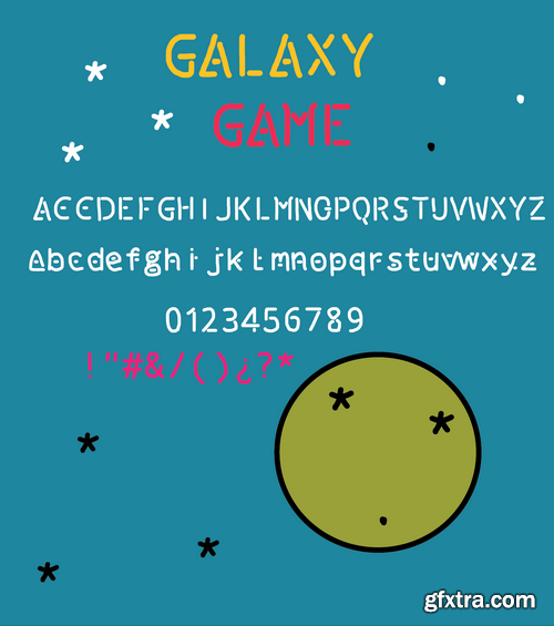 Galaxy game font