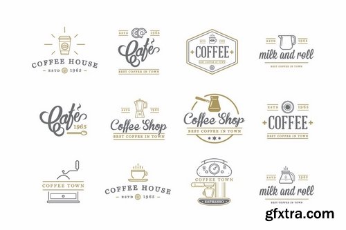 GraphicRiver - Great 32+32 Vector Coffee Icons Set 10498144