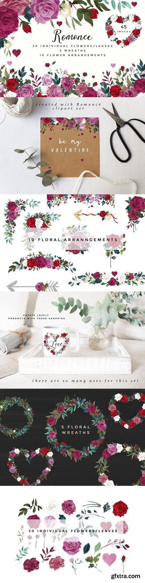 CM - Romance - Watercolor Clipart Set 1225339