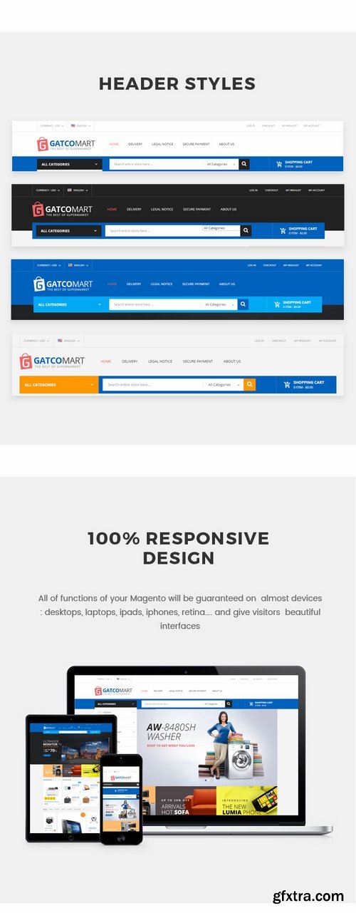 ThemeForest - GatcoMart - Multipurpose Responsive Magento Theme 19146978