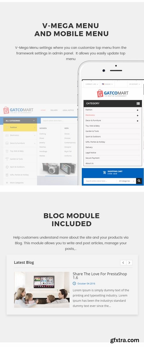 ThemeForest - GatcoMart - Multipurpose Responsive Magento Theme 19146978