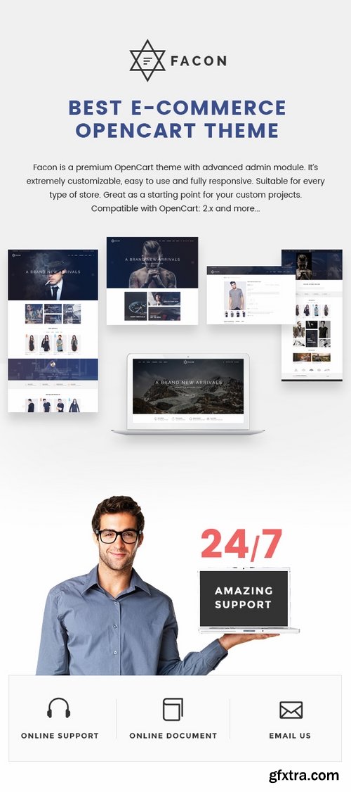 ThemeForest - Facon - Fashion Responsive Opencart Theme 19303700