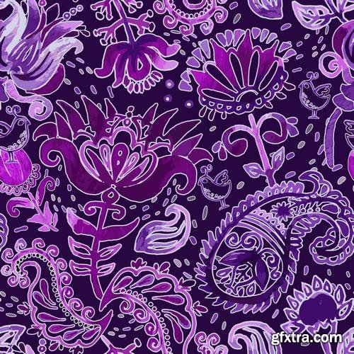 Colorful Paisley Seamless Pattern