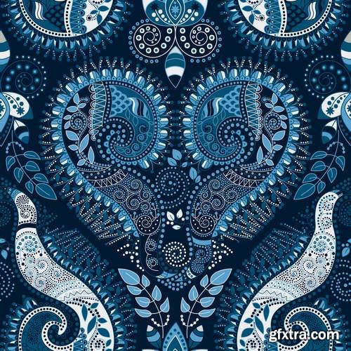 Colorful Paisley Seamless Pattern