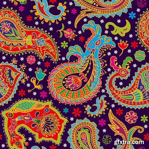 Colorful Paisley Seamless Pattern