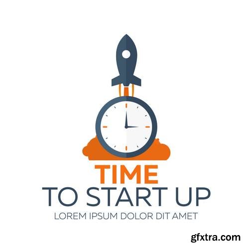 Start Up Business Icon and Logos - Internet Marketing