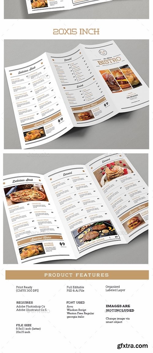 GraphicRiver - Trifold Brochure Minimalis Menu 15454774