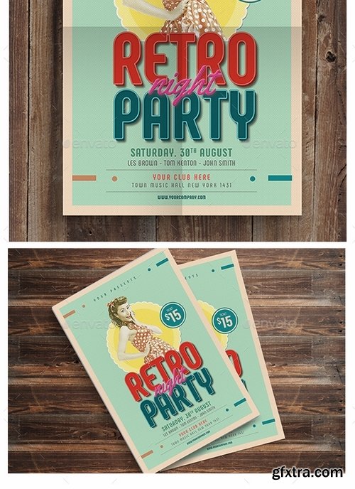 GraphicRiver - Retro Party Flyer 17497300