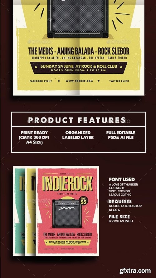 GraphicRiver - Indie Rock Flyer 14815898